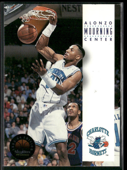 Alonzo Mourning 1993-94 SkyBox Premium #40 Charlotte Hornets