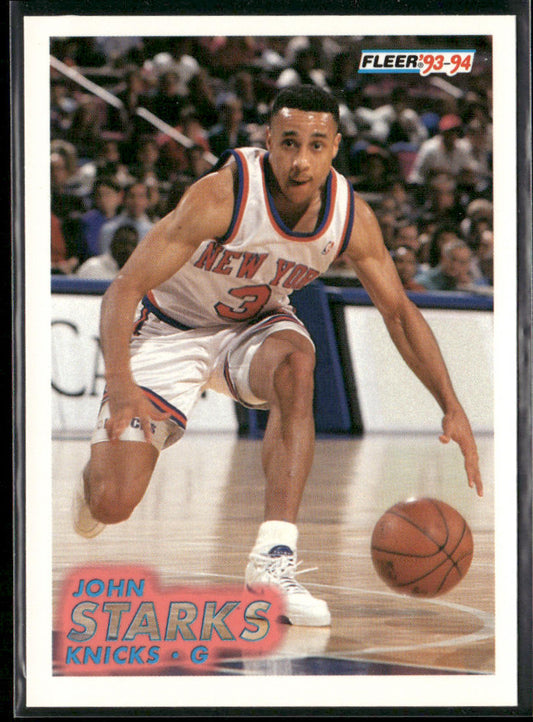 John Starks 1993-94 Fleer #146 New York Knicks