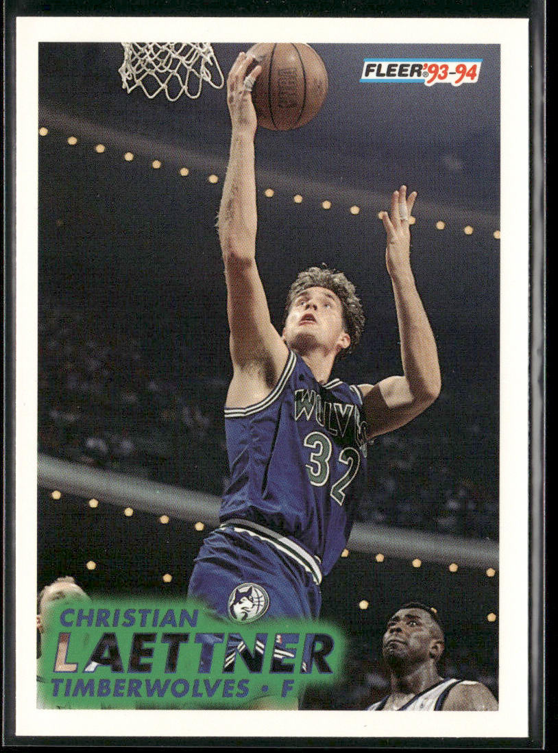 Christian Laettner 1993-94 Fleer #123 Minnesota Timberwolves