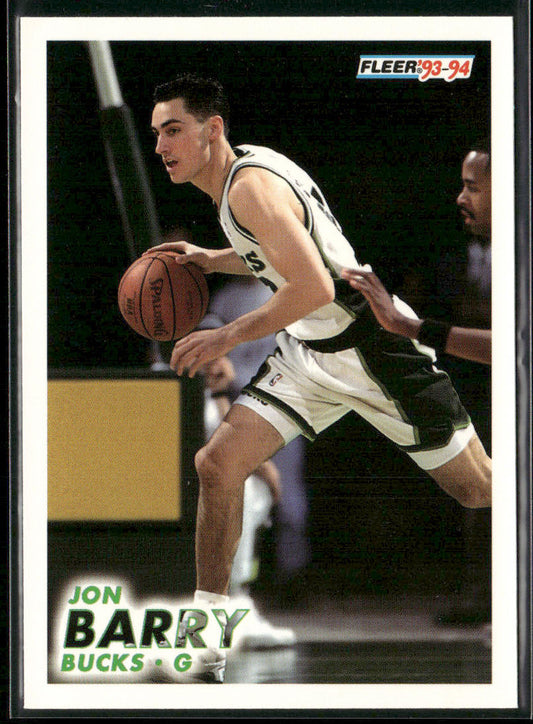 Jon Barry 1993-94 Fleer #115 Milwaukee Bucks