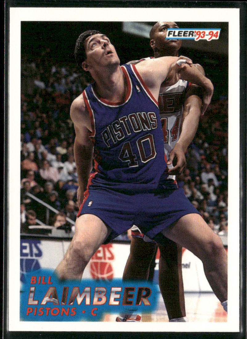Bill Laimbeer 1993-94 Fleer #60 Detroit Pistons
