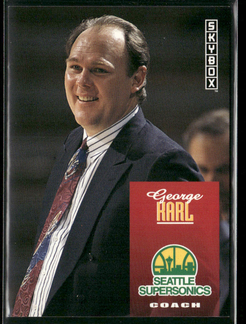 George Karl 1992-93 SkyBox #279 Seattle SuperSonics