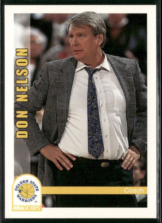 Don Nelson 1992-93 Hoops #247 Golden State Warriors