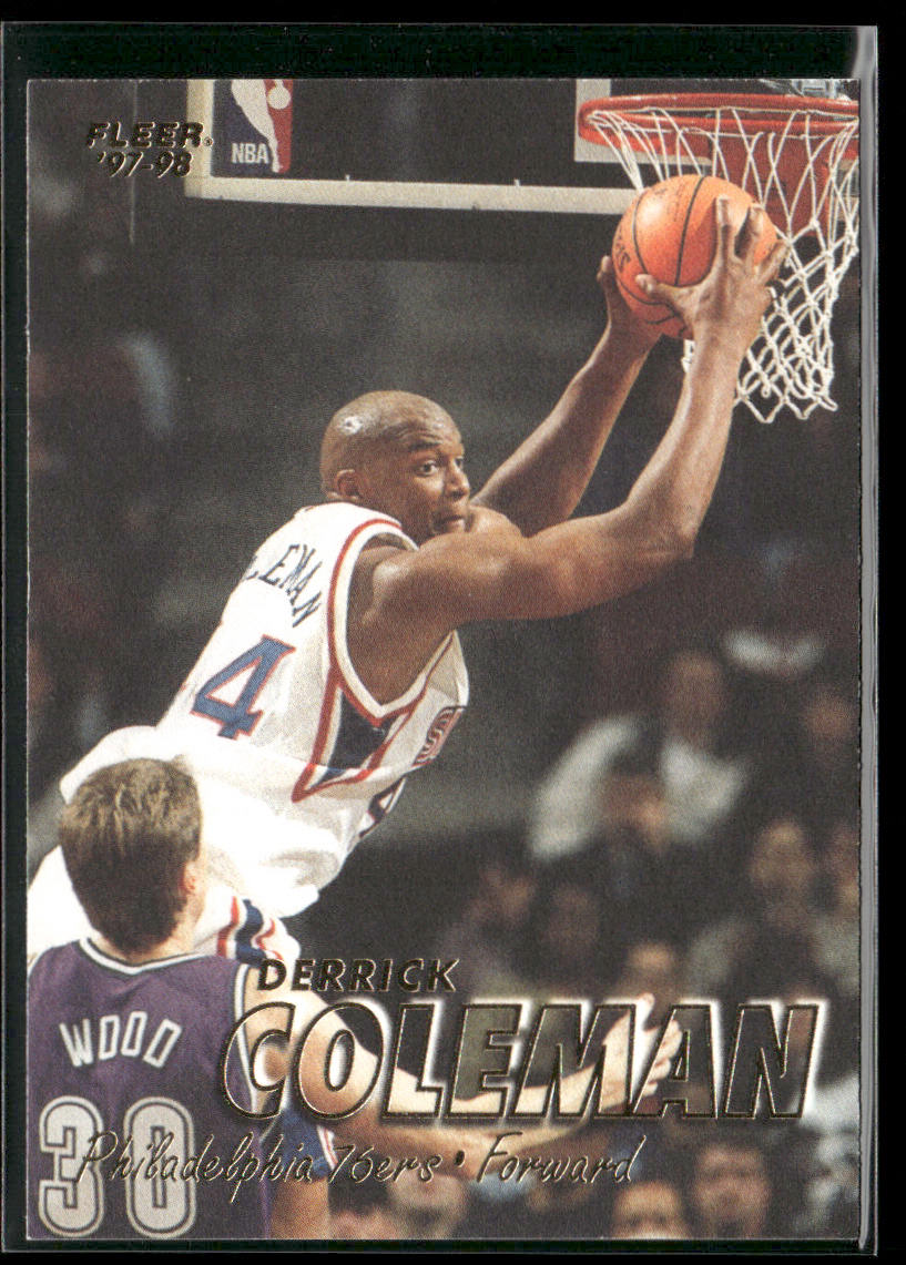 Derrick Coleman 1997-98 Fleer #166 Philadelphia 76ers