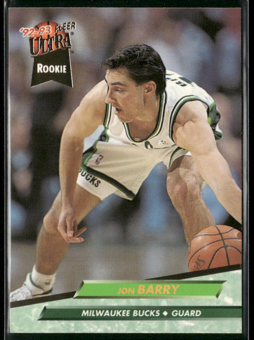 Jon Barry 1992-93 Ultra #296 RC Milwaukee Bucks