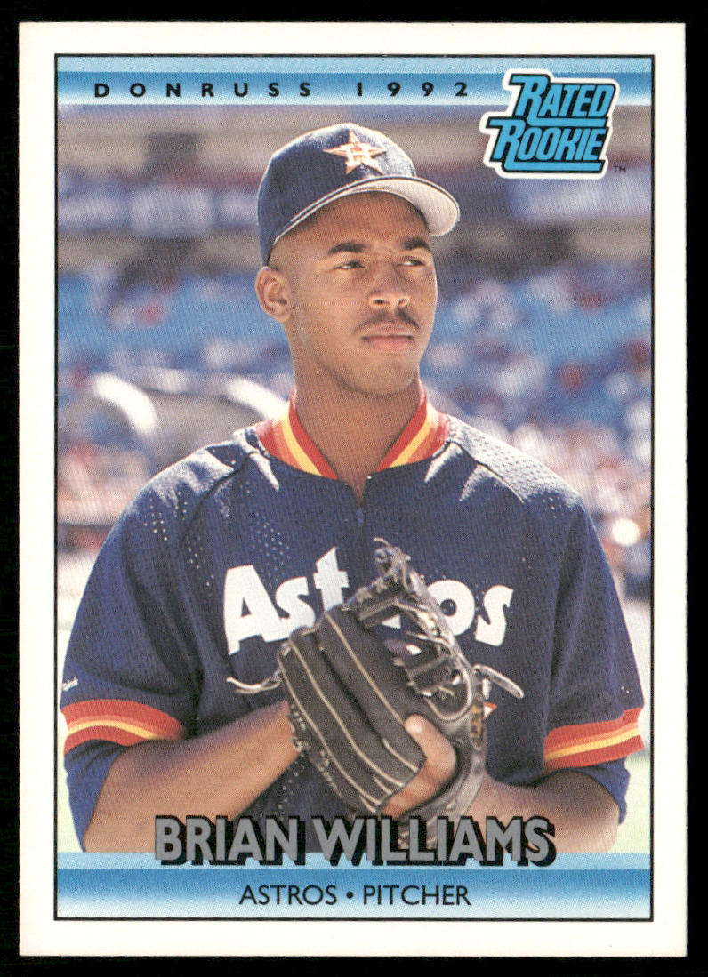 Brian Williams 1992 Donruss #416 RC Houston Astros