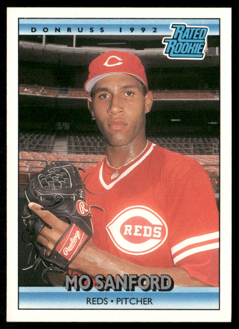 Mo Sanford 1992 Donruss #417 RC Cincinnati Reds