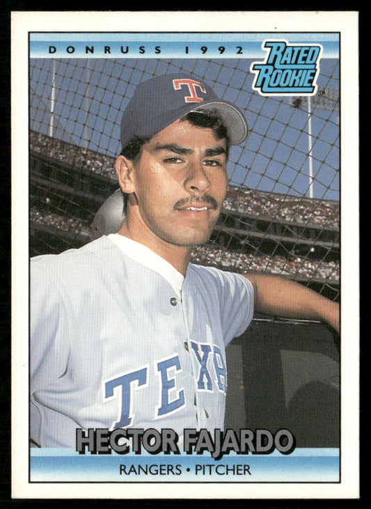 Hector Fajardo 1992 Donruss #419 RC Texas Rangers