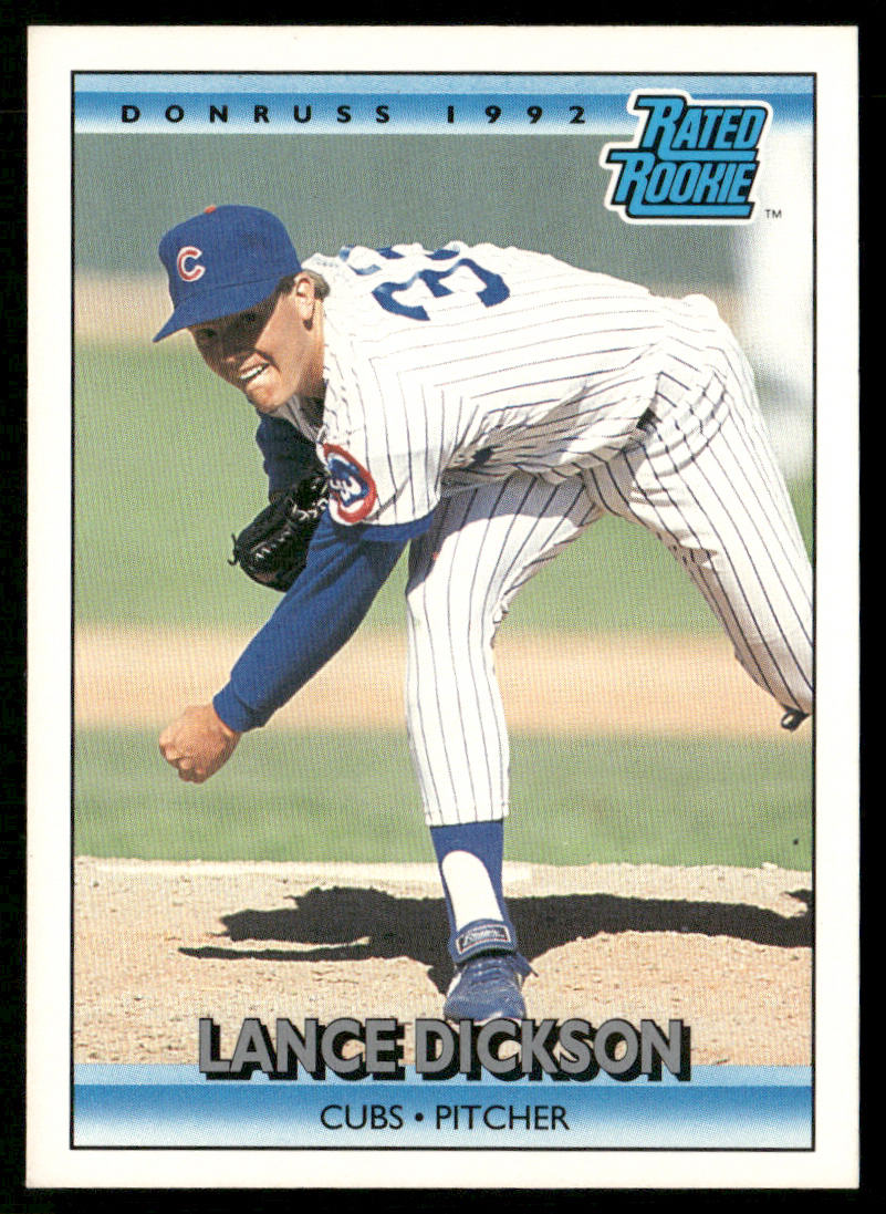 Lance Dickson 1992 Donruss #421 Chicago Cubs