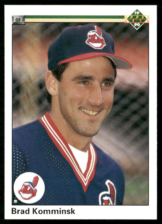 Brad Komminsk 1990 Upper Deck #428 Cleveland Indians