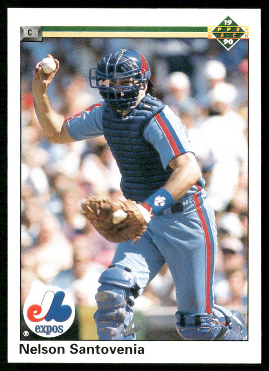 Nelson Santovenia 1990 Upper Deck #432 Montreal Expos