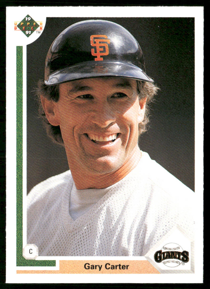 Gary Carter 1991 Upper Deck #176 San Francisco Giants