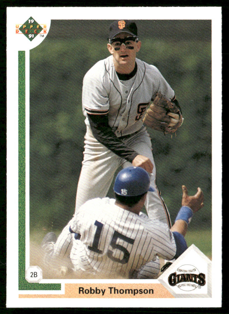 Robby Thompson 1991 Upper Deck #178 San Francisco Giants