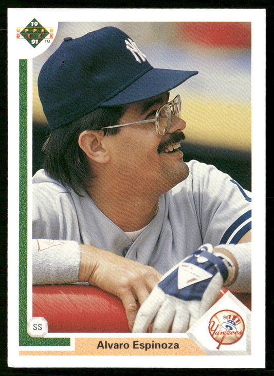 Alvaro Espinoza 1991 Upper Deck #204 New York Yankees