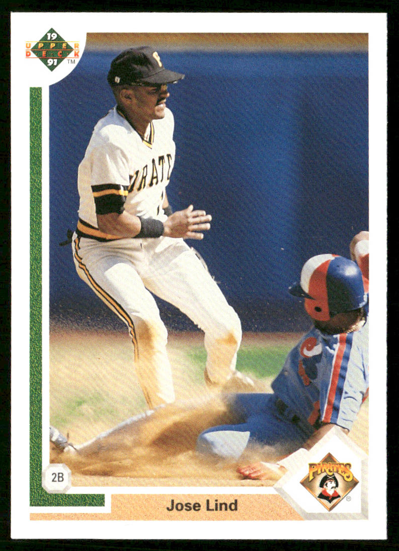 Jose Lind 1991 Upper Deck #258 Pittsburgh Pirates