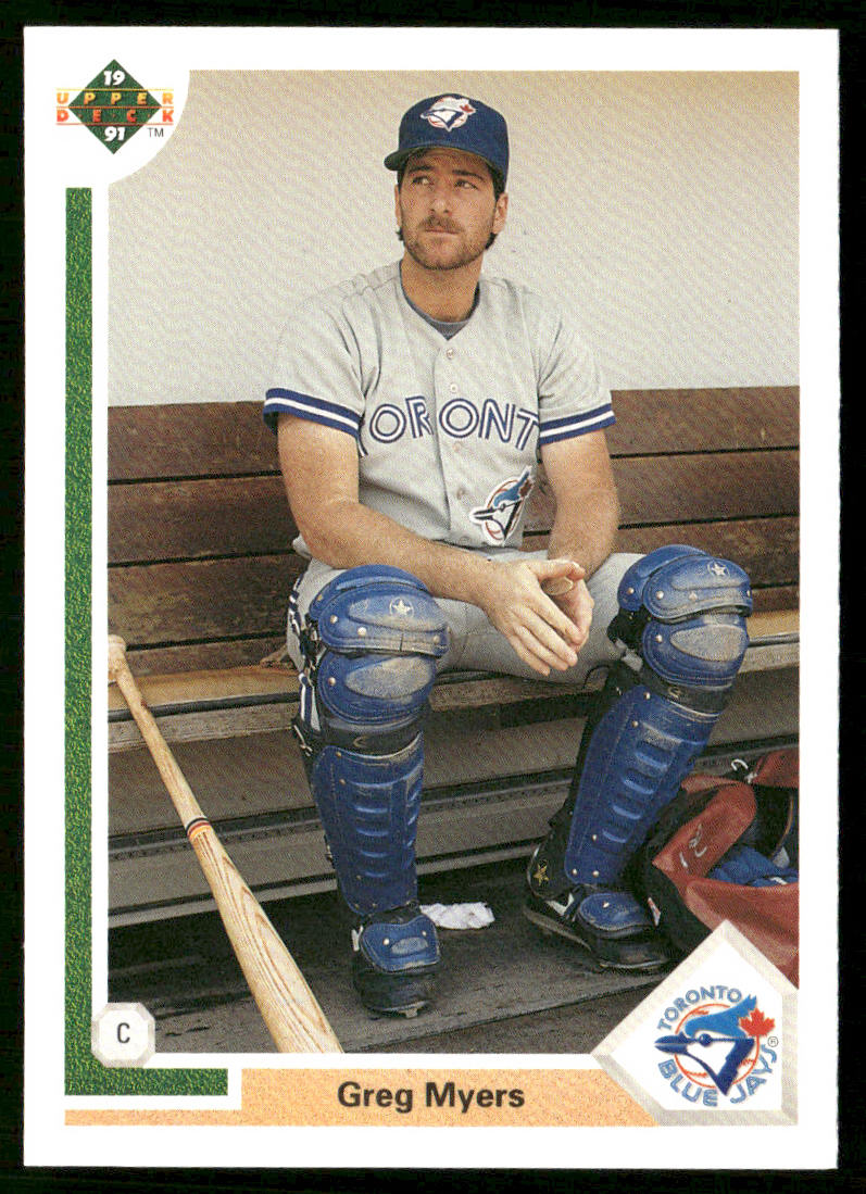 Greg Myers 1991 Upper Deck #259b Toronto Blue Jays