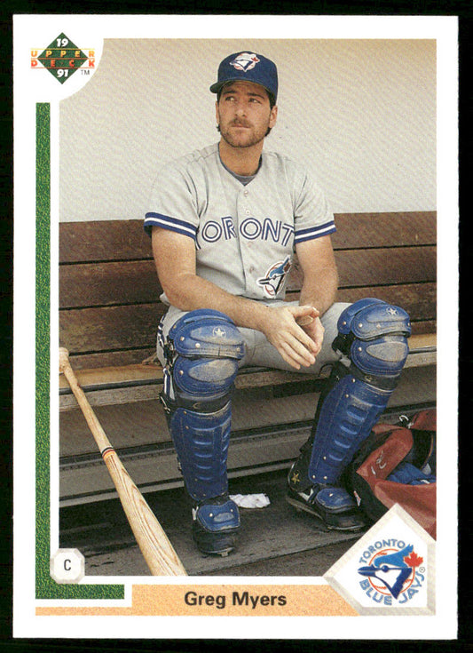 Greg Myers 1991 Upper Deck #259b Toronto Blue Jays