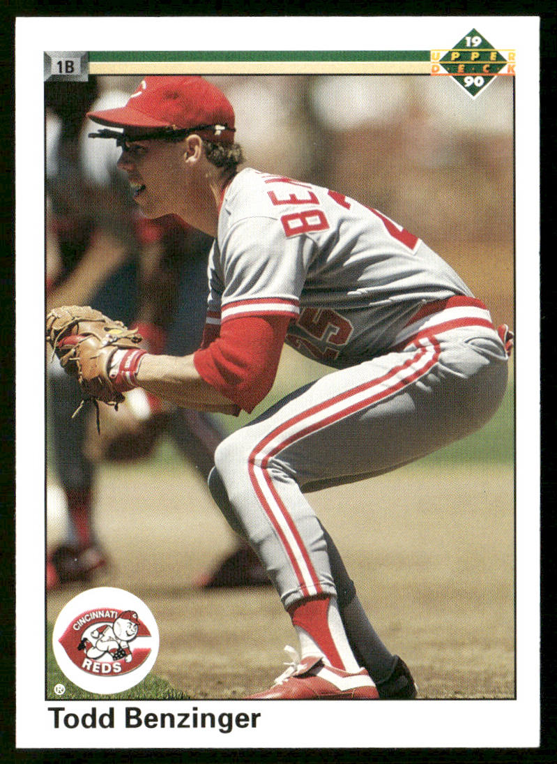 Todd Benzinger 1990 Upper Deck #186b Cincinnati Reds