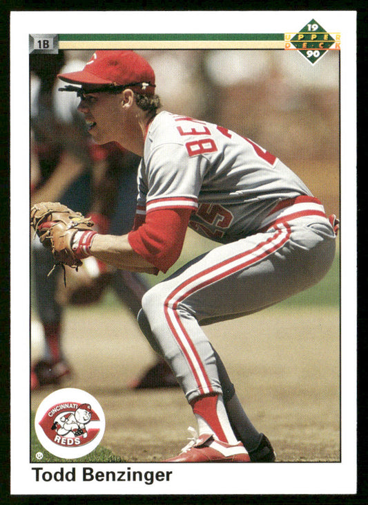 Todd Benzinger 1990 Upper Deck #186b Cincinnati Reds