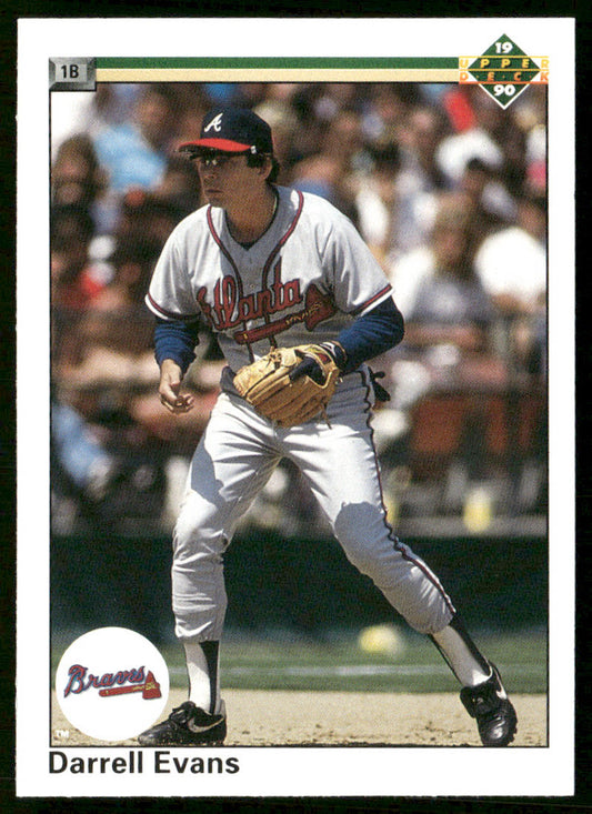 Darrell Evans 1990 Upper Deck #143b Atlanta Braves