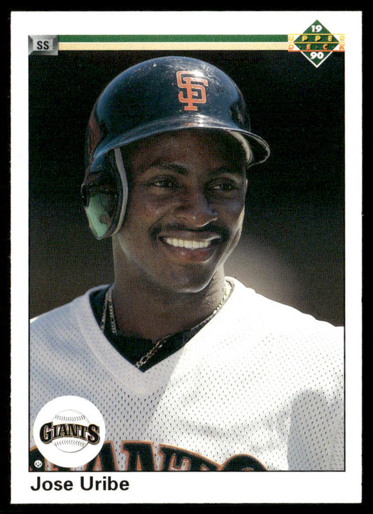 Jose Uribe 1990 Upper Deck #188a San Francisco Giants