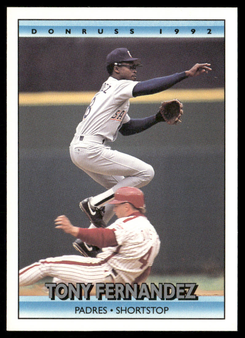 Tony Fernandez 1992 Donruss #362b San Diego Padres