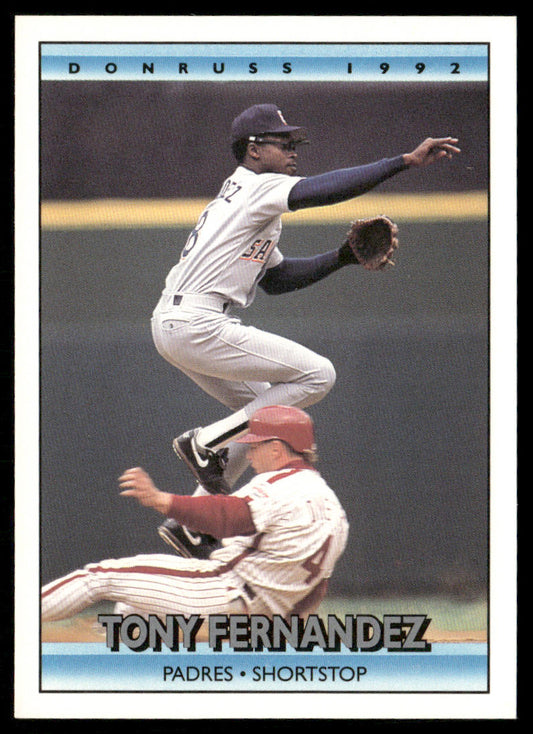 Tony Fernandez 1992 Donruss #362b San Diego Padres