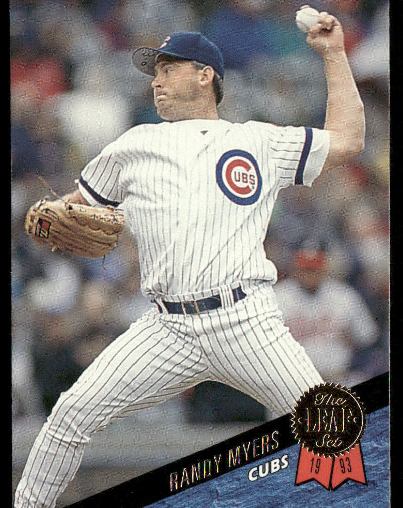Randy Myers 1993 Leaf #358 Chicago Cubs