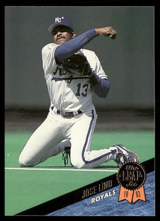 Jose Lind 1993 Leaf #402 Kansas City Royals