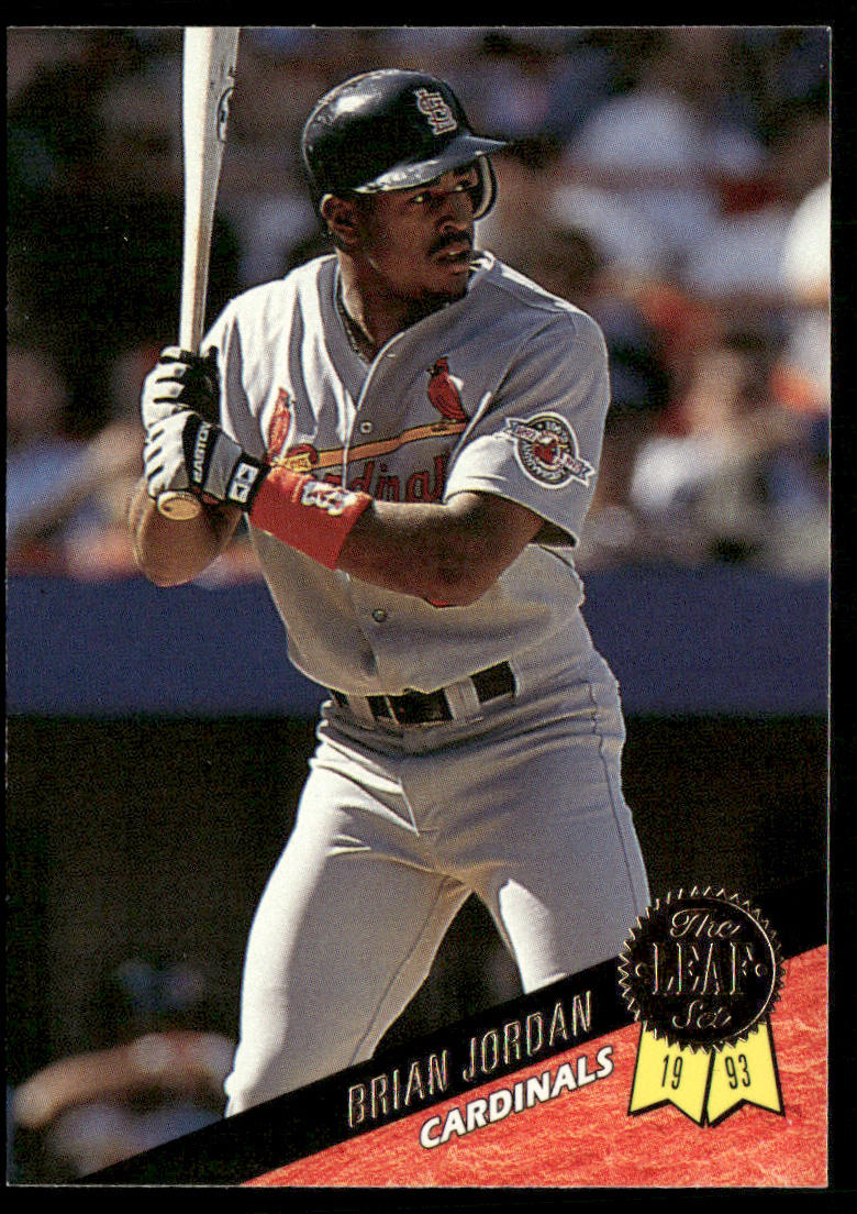 Brian Jordan 1993 Leaf #229 St. Louis Cardinals