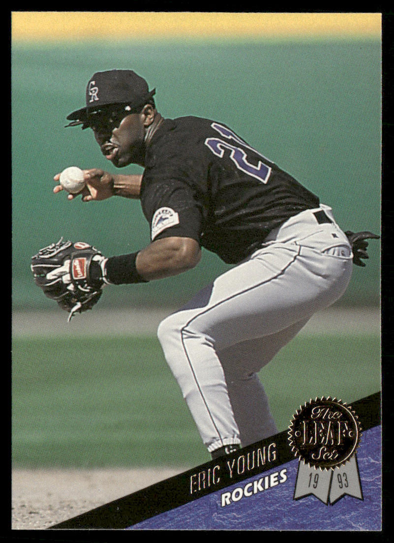 Eric Young 1993 Leaf #415 RC Colorado Rockies