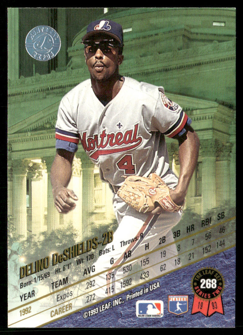 Delino DeShields 1993 Leaf #268 Montreal Expos