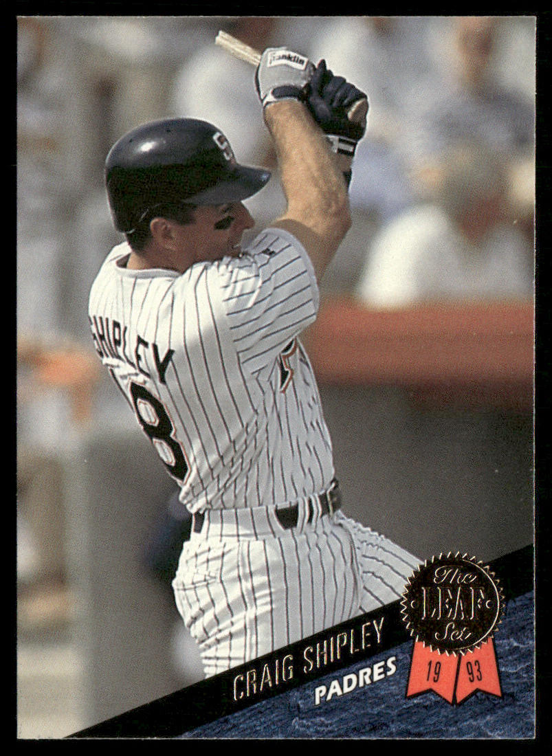 Craig Shipley 1993 Leaf #395 San Diego Padres