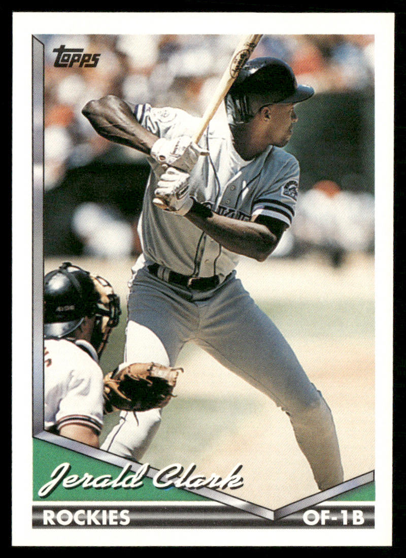 Jerald Clark 1994 Topps #77b Colorado Rockies
