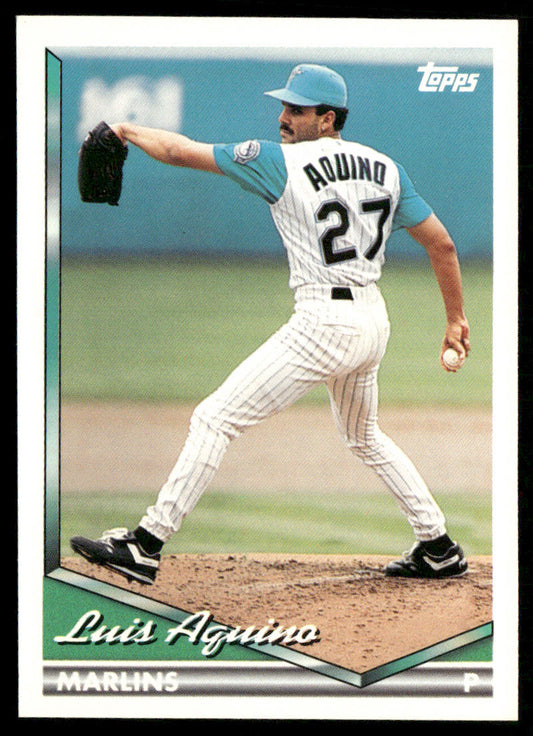 Luis Aquino 1994 Topps #76 Florida Marlins