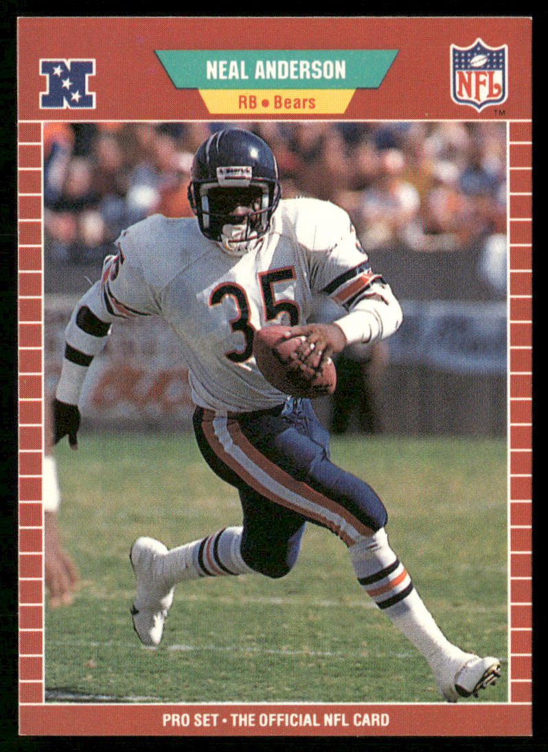 Neal Anderson 1989 Pro Set #35 Chicago Bears