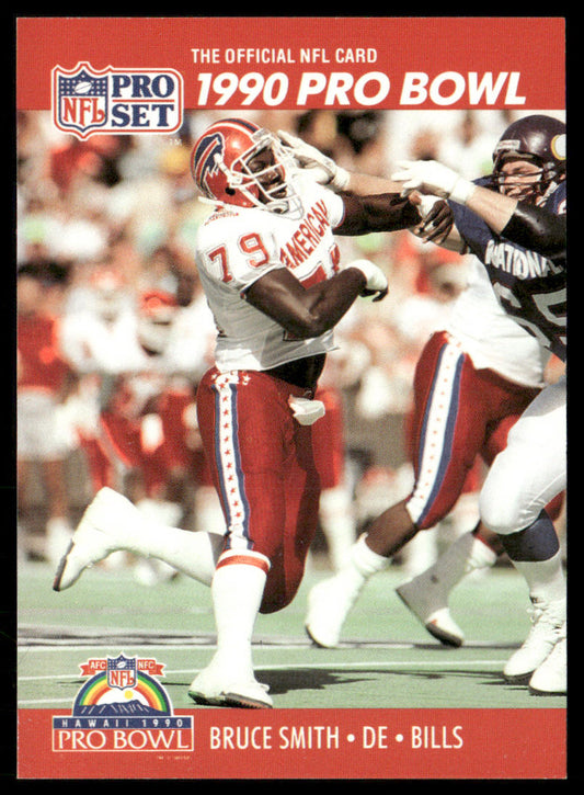 Bruce Smith 1990 Pro Set #371 Buffalo Bills