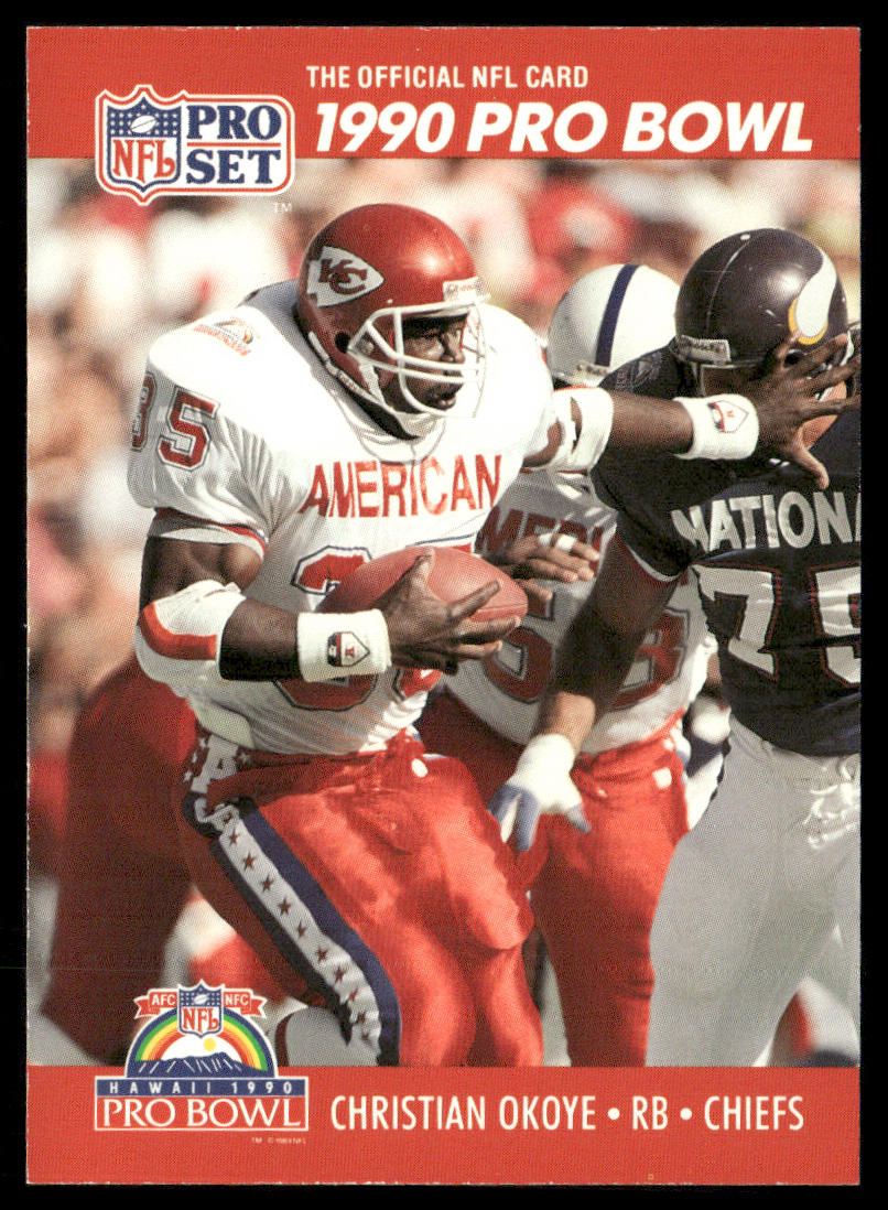 Christian Okoye 1990 Pro Set #363 Kansas City Chiefs