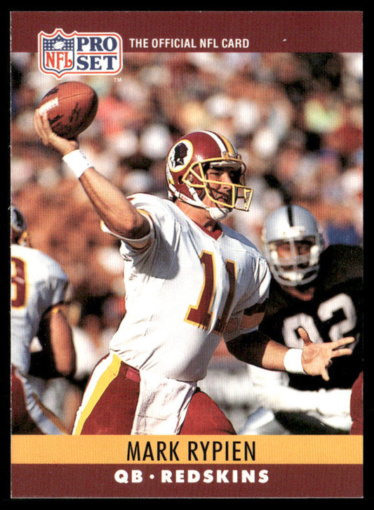 Mark Rypien 1990 Pro Set #330 Washington Redskins