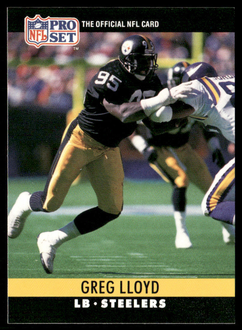 Greg Lloyd 1990 Pro Set #272 RC Pittsburgh Steelers