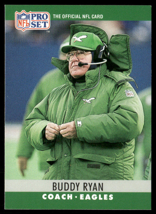 Buddy Ryan 1990 Pro Set #253 Philadelphia Eagles