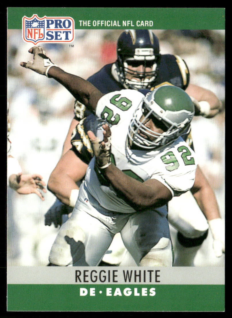Reggie White 1990 Pro Set #252 Philadelphia Eagles