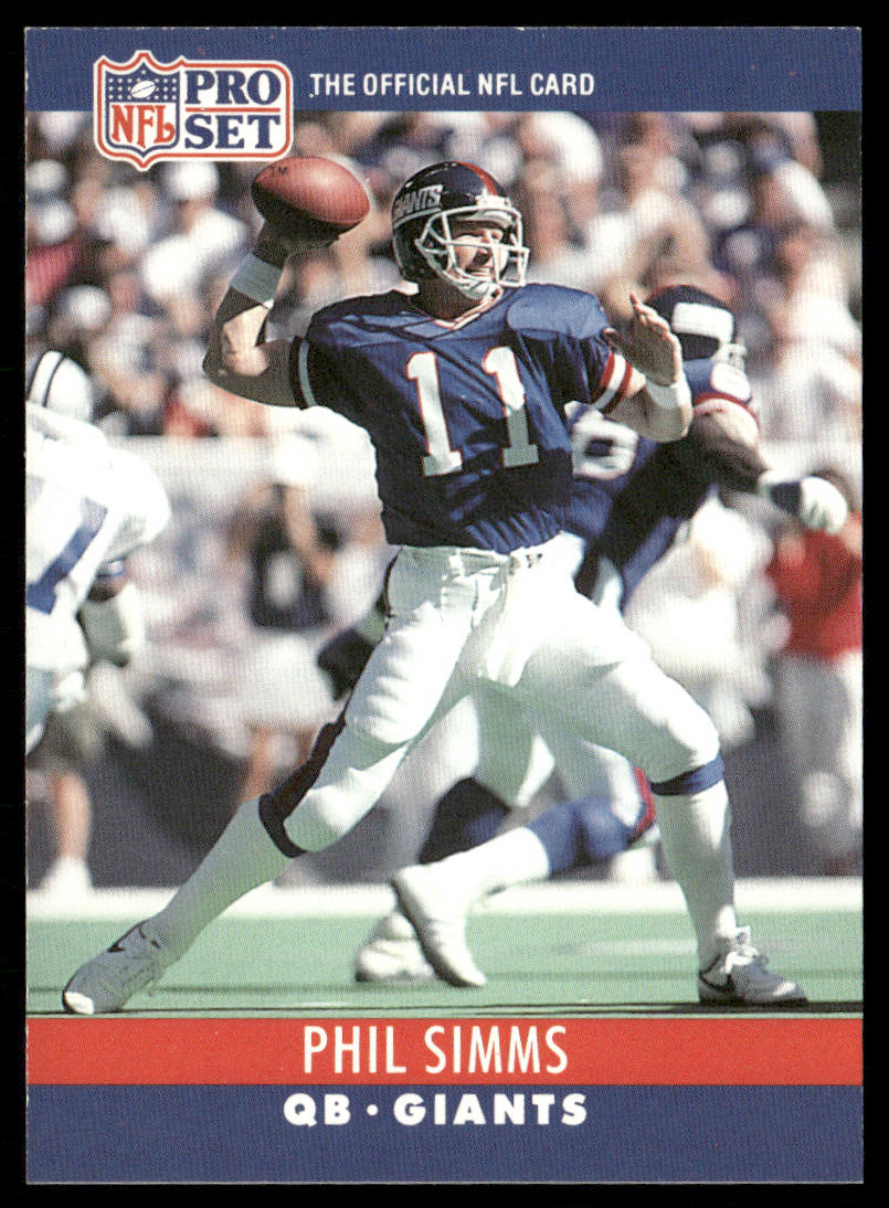 Phil Simms 1990 Pro Set #230 New York Giants