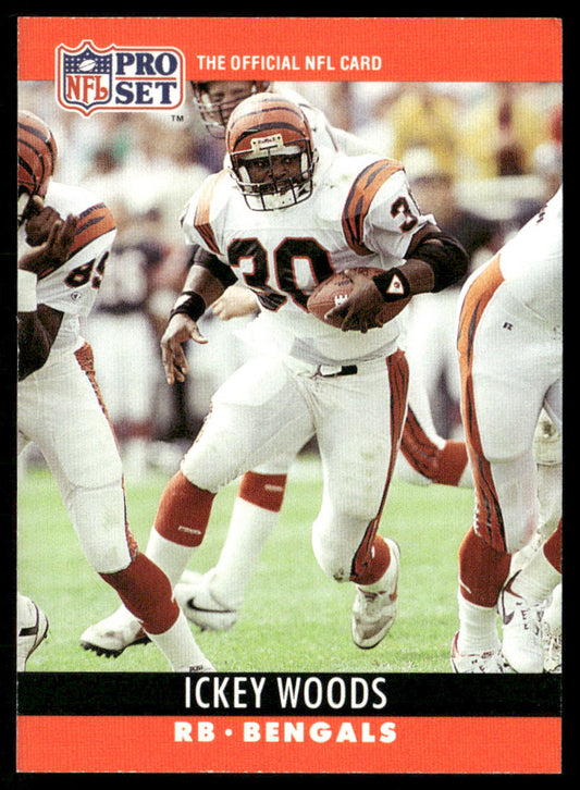 Ickey Woods 1990 Pro Set #66 Cincinnati Bengals