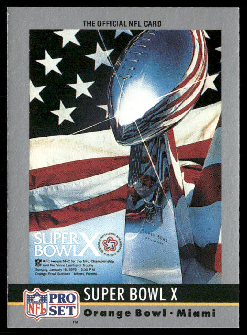 Super Bowl 1990 Pro Set Super Bowl Collectibles #10