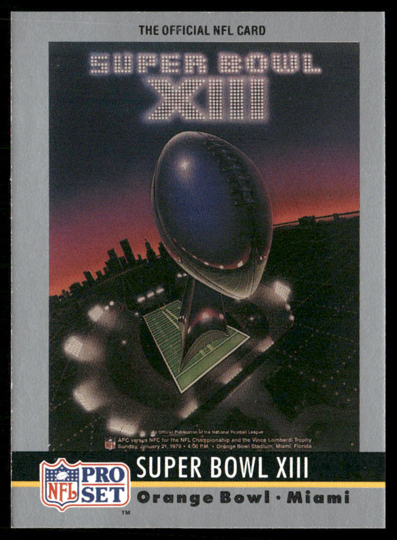 Super Bowl 1990 Pro Set Super Bowl Collectibles #13