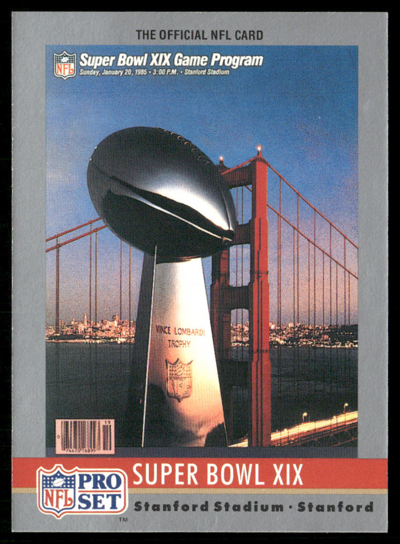 Super Bowl 1990 Pro Set Super Bowl Collectibles #19