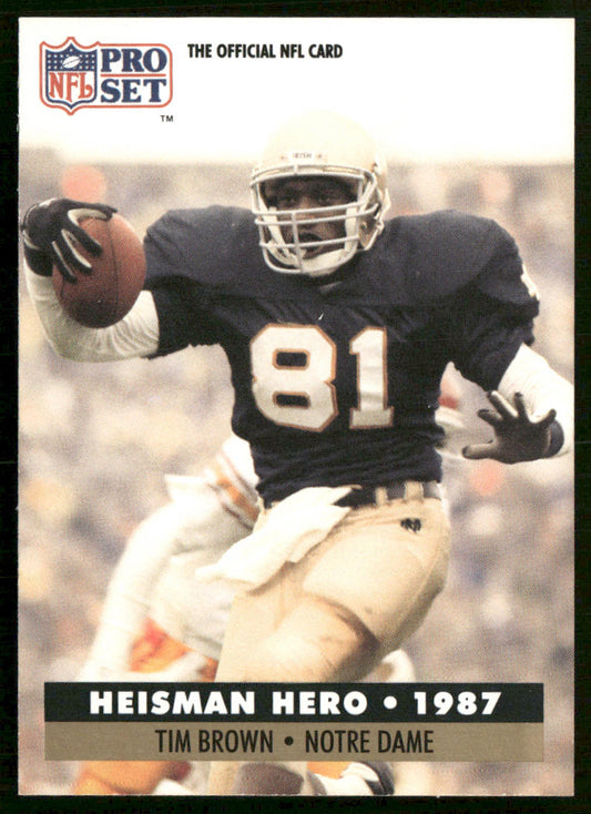 Tim Brown 1991 Pro Set #40 Los Angeles Raiders