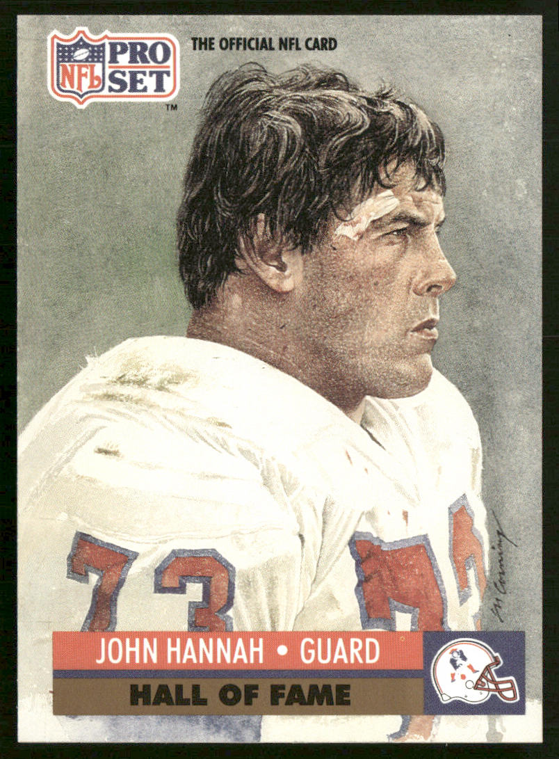 John Hannah 1991 Pro Set #28 New England Patriots