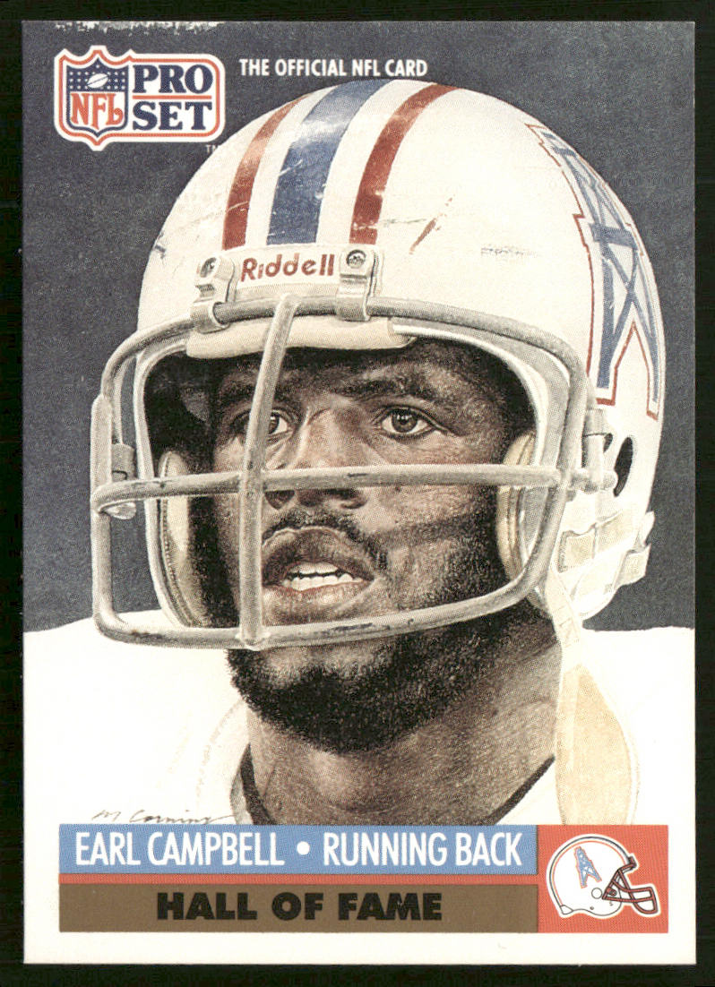 Earl Campbell 1991 Pro Set #27 Houston Oilers